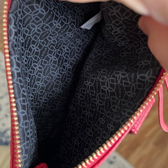 LODIS Genuine Red Leather Wristlet - Picture 3 of 10